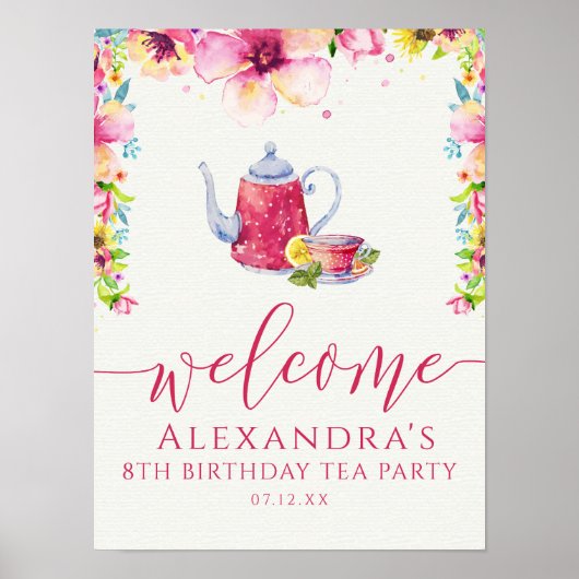 ピンクフローラティーパーティー ポスター (正面)