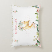 ピンクフローラディアガールズ子供部屋 アクセントクッション (正面(垂直))