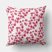 ピンクフローラデザイン クッション (裏面)