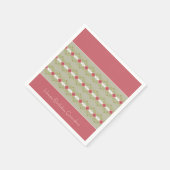 ピンクフローラデザイン スタンダードカクテルナプキン (角)