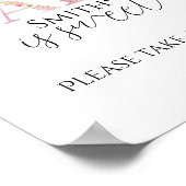 ピンクフローラトリートステーションサインポスター ポスター (角)