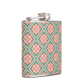 ピンクフローラトレリスヴィンテージ花柄 フラスク (右)