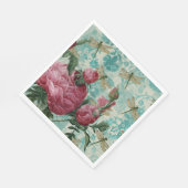 ピンクフローラドラゴンフライエフェメラ スタンダードランチョンナプキン (角)