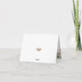 ピンクフローラナースありがとう サンキューカード (裏面)