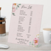 ピンクフローラネイルサロン価格表メニューペデスタル 台座サイン (インサイチュ)