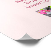 ピンクフローラネイルサロン価格表メニュー ポスター (角)