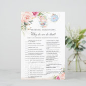 ピンクフローラハイティーパーティー結婚の伝統ゲーム (スタンド正面)