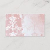 ピンクフローラハイティーベイビーシャワーおむつラッフル エンクロージャーカード (裏面)