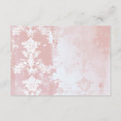 ピンクフローラハイティーベイビーシャワーブックベビー エンクロージャーカード (裏面)