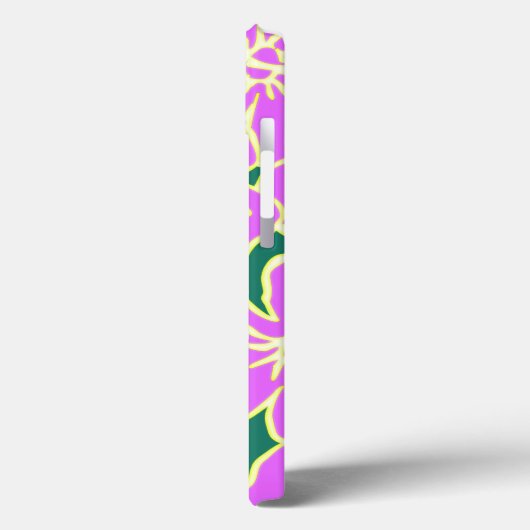 ピンクフローラハイビスカスハワイアン花iPadケース Case-Mate iPhoneケース (裏面 / 左)