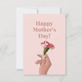 ピンクフローラハッピーマザーズデイ サンキューカード (正面)