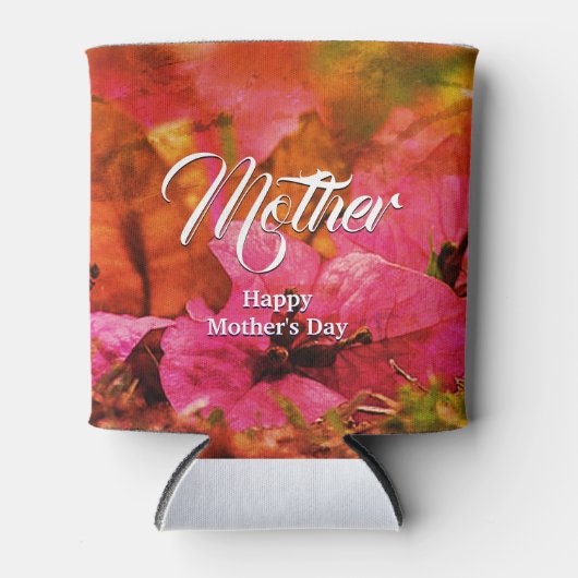 ピンクフローラハッピーマザーズデイ 缶クーラー (正面)