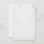 ピンクフローラハートビンテージ結婚式RSVP 出欠カード (裏面)