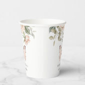 ピンクフローラバタフライガールバースデーパーティー 紙コップ (右)