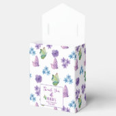 ピンクフローラバタフライガールベビーシャワーへようこそ フェイバーボックス (オープン)