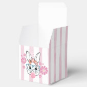 ピンクフローラバニーガールベビーシャワーお気に入りボックス フェイバーボックス (オープン)