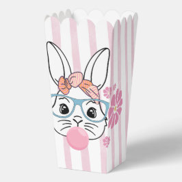 ピンクフローラバニーガールベビーシャワー フェイバーボックス