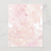 ピンクフローラバニー赤ちゃんシャワー予測ゲーム (裏面)