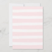 ピンクフローラバプテスムウォーター色フローラバプテスマ 招待状 (裏面)