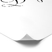 ピンクフローラバプテスムガールウェルカムポスター ポスター (角)