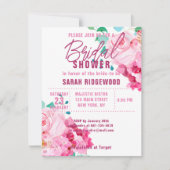 ピンクフローラバラブークスボヘミアンブライダルシャワー (正面)