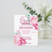 ピンクフローラバラブークスボヘミアンブライダルシャワー (スタンド正面)