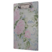 ピンクフローラバラヴィンテージ クリップボード (左)