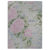 ピンクフローラバラヴィンテージ クリップボード (裏面)