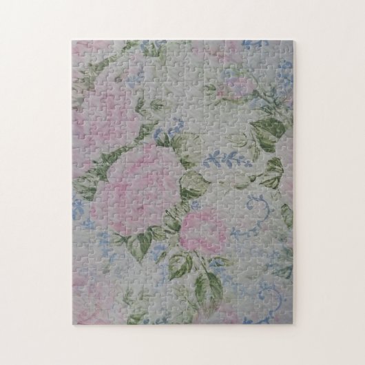 ピンクフローラバラヴィンテージ ジグソーパズル (縦)
