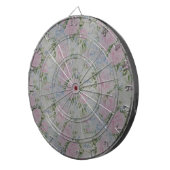 ピンクフローラバラヴィンテージ ダーツボード (正面右)