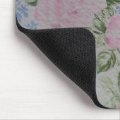 ピンクフローラバラヴィンテージ マウスパッド (コーナー)