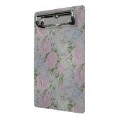 ピンクフローラバラヴィンテージ ミニクリップボード (アングル2)