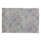 ピンクフローラバラヴィンテージ 枕カバー (裏面)