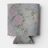 ピンクフローラバラヴィンテージ 缶クーラー (正面)