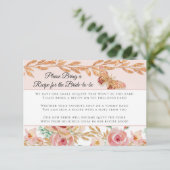 ピンクフローラバラ金ゴールドエレガントレシピブライダルシャワー (スタンド正面)