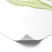 ピンクフローラバラ金ゴールド《キリスト教》洗礼式や命名式ウェルカムサイン ポスター (角)