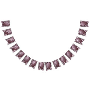 ピンクフローラバンティング国旗 バンティングフラッグ