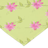 ピンクフローラパターン（の模様が）あるデザイン ショートテーブルランナー (コーナー)