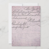 ピンクフローラパリベビーシャワー サンキューカード (裏面)