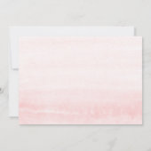 ピンクフローラパンパスグラスグリーンリーブライダルブランチ 招待状 (裏面)