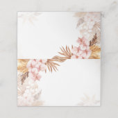 ピンクフローラパンパスグラステラコッタ結婚ズ プレイスカード (外部開封)