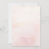 ピンクフローラパンパスグラスベビーシャワー招待状 招待状 (裏面)