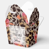 ピンクフローラヒョウ印刷 フェイバーボックス (オープン)