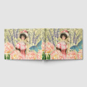 ピンクフローラビクトリアンウーマンリージェンシー ゲストブック (全面)