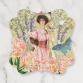 ピンクフローラビクトリアンウーマンリージェンシー フェイバータグ (裏面)