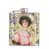 ピンクフローラビクトリアンウーマンリージェンシー フラスク (正面)