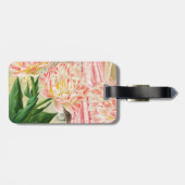 ピンクフローラビクトリアンウーマンリージェンシー ラゲッジタグ (裏面横)