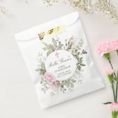 ピンクフローラファーストコミュニオンサンキュー フェイバーバッグ (封をした状態)