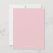 ピンクフローラファースト聖体拝領カスタム感謝 サンキューカード (裏面)