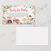 ピンクフローラファーム納屋周囲の庭ブックスベビー エンクロージャーカード (正面/裏面)